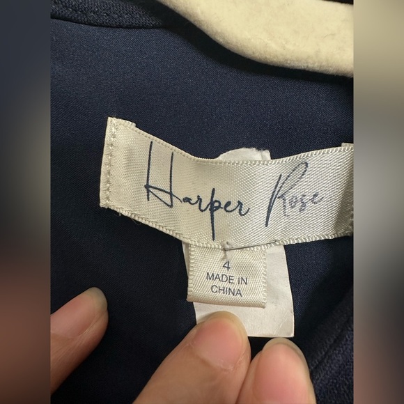 Harper Midnight Blue Buttoned Dress size 4 - Picture 6 of 10